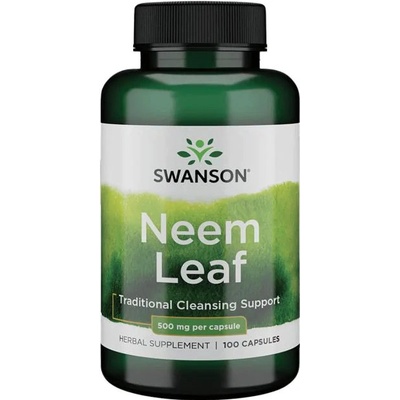 Swanson Neem leaf Zederach indický 500 mg 100 kapslí