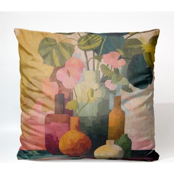 Takoy Zamatová maľovany obraz kvetov 2-HT-00289 45 x 45 cm