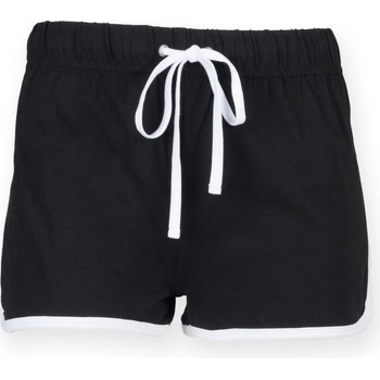 SF dětské retro kraťasy černá / bílá