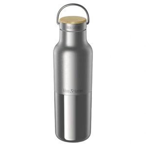 Klean Kanteen Rise Reflect 16oz (w/ Bamboo Cap) Цвят: сребърен