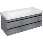 SAPHO Sitia - Шкаф за мивка 101x50x44 см, 2 чекмеджета, сребрист дъб SI105-1111 (SI105-1111)