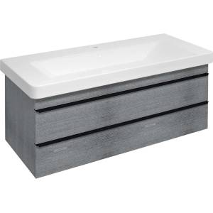 SAPHO Sitia - Шкаф за мивка 101x50x44 см, 2 чекмеджета, сребрист дъб SI105-1111 (SI105-1111)