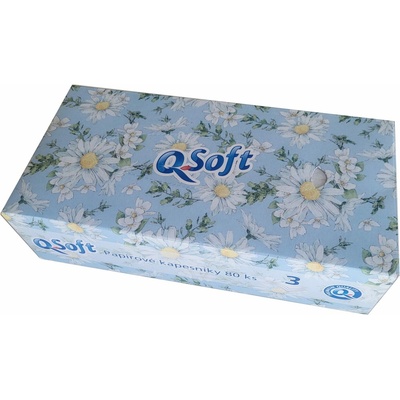 Q soft papírové kapesníčky kopretina 3-vrstvé 80 ks – Zboží Dáma