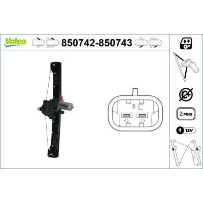 Zvedací zařízení oken VALEO 850743