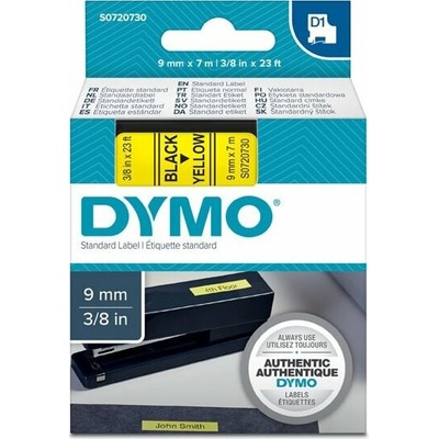 páska DYMO 40918 D1 Black On Yellow Tape (9mm)