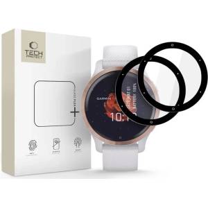 Tech-Protect Glass Flex+ 2 броя закалени протектори за Garmin Venu 2S черен