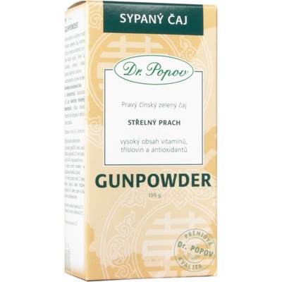 Dr.Popov zelený čaj Gunpowder 100 g
