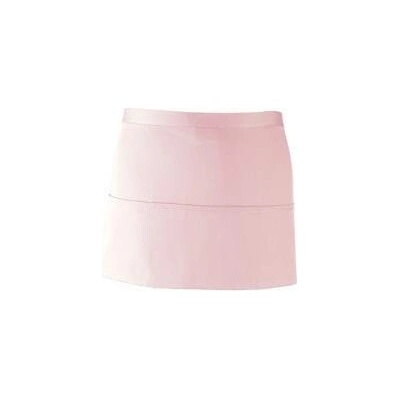 Premier Workwear Pracovní zástěra krátká s kapsami PR155 Pink Pantone 1895 60x33cm