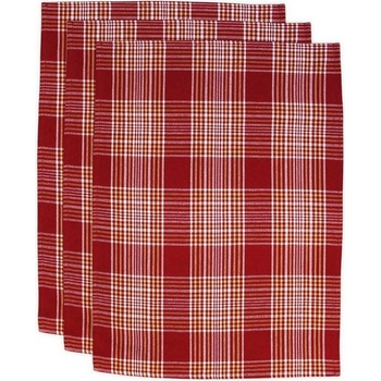 Trade Concept káro 50 x 70 cm 3ks červená