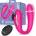 INTOYOU Lanty 360 Swinging & Vibrating Couple Toy with Remote Pink