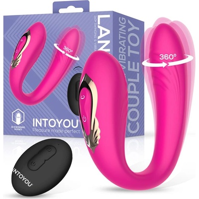 INTOYOU Lanty 360 Swinging & Vibrating Couple Toy with Remote Pink