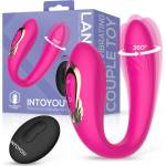 INTOYOU Lanty 360 Swinging & Vibrating Couple Toy with Remote Pink