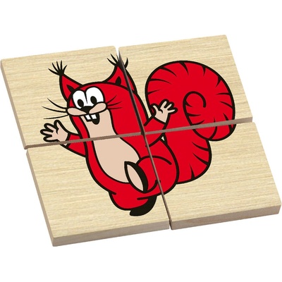 Detoa Drevené puzzle Krtko