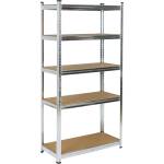 Top Strong Метален поцинкован стелаж Top Strong - MDF, 5 х 175 kg, 180 х 90 х 40 cm