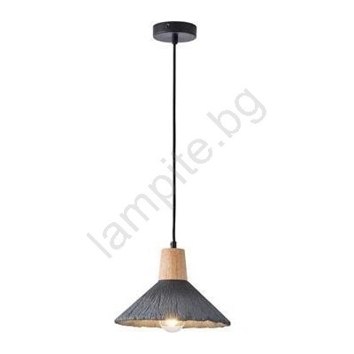 EUROLAMP Пендел 1xE27/15W/230V сив (EU0342)