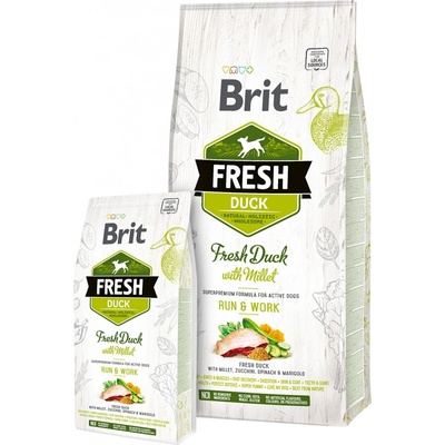 Brit Fresh Duck with Millet Active Run & Work 2 x 12 kg