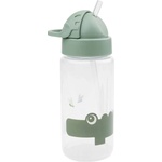 Done by Deer Бутилка със сламка Done by Deer - Croco, Green, 350 ml (1026313) - baby