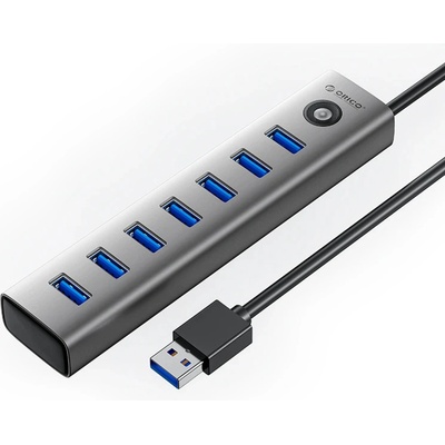 ORICO USB хъб Orico USB3.0 HUB 7 port Black - CL7U-U3-10-GY-BP (CL7U-U3-10-GY-BP)
