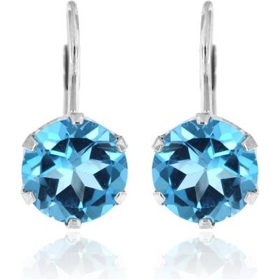 Zlatnictví U Kostela zlaté náušnice s přírodním topazem 886M