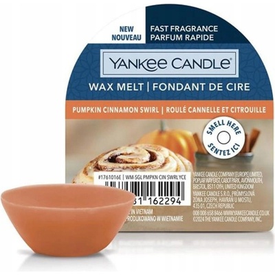 Yankee Candle Pumkin Cinnamon Swirl vonný vosk do aromalampy 22 g – Zboží Dáma Yankee Candle Pumkin Cinnamon Swirl vonný vosk do aromalampy 22 g – Zboží Dáma
