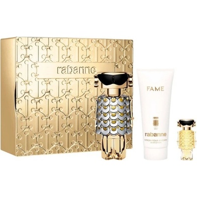Paco Rabanne Fame Darčeková sada dámska parfumovaná voda 80 ml, telové mlieko 100 ml a dámska parfumovaná voda 4 ml