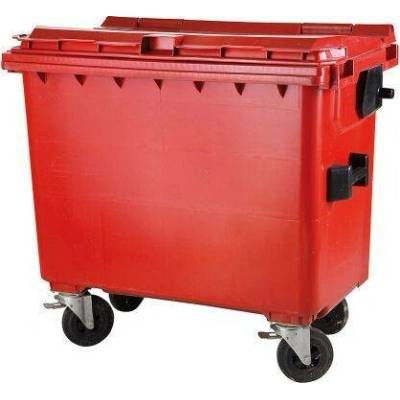 MEVA-TEC Plastový kontejner 770 l. červený