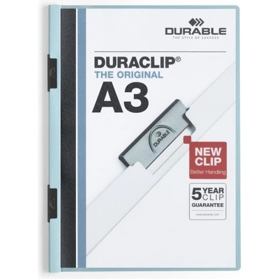 Durable Duraclip A3 Obal s klipom modrý