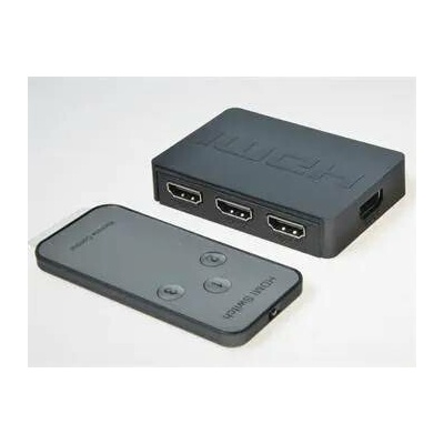 PremiumCord HDMI switch 3:1 plastový,dálkové ovl. khswit31c