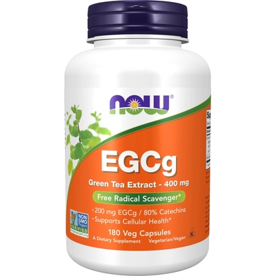 NOW EGCg Green Tea Extract, 180 капсули, Now