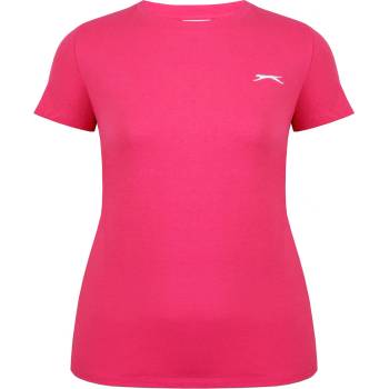 Slazenger Дамска тениска Slazenger Neck Tee Womens - Brt Pink