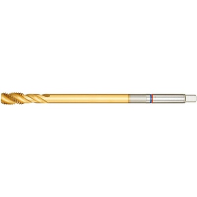 FORMAT Strojní závitník HSS-Co5 M4 na slepé otvory, nadměrná délka, TANDEM FORMAT, Typ N 6HX, TiN (EDE16690040)