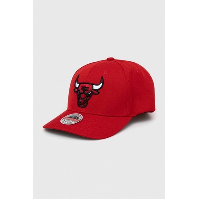 Mitchell&Ness Шапка с козирка с вълна Mitchell&Ness Chicago Bulls в червено с апликация (HHSS3257.CBUYYPPPRED)