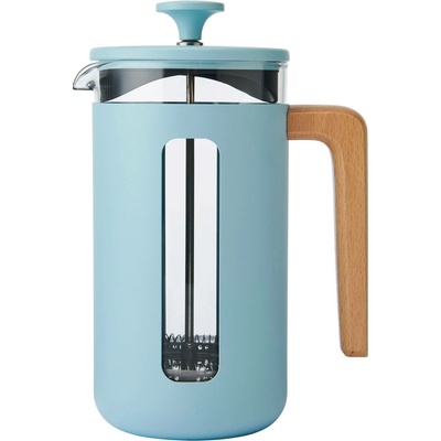 KitchenCraft French Press La Cafetiere PISA na 8 šálků, pastelově modrá LCPISA8CPSKY