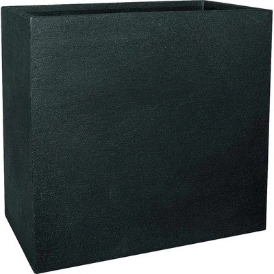 Květináč plastový oddělovač prostoru Geli Kubus 60 x 26 x 60 cm antracit