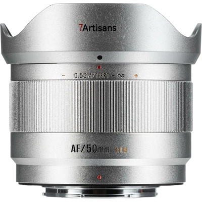 7Artisans AF 50mm f1,8 LITE series APS-C objektiv (Fuji X) - stříbrný
