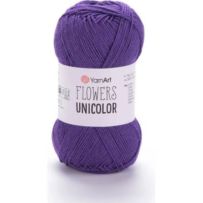 Yarn Art Flowers Unicolor 751 tmavě fialová