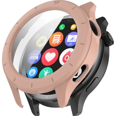 PROTEMIO 104984 PC FULL COVER Plastový kryt so sklom pre Xiaomi Watch S4 ružový