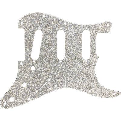 Fender Hybrid Glass/Glitter Stratocaster S/S/S Silver Sparkle Pickguard (0992187002)