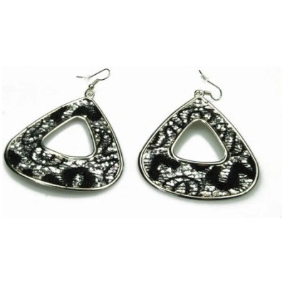 Fashion Jewelry trojhrany černo-stříbrné 4-b293