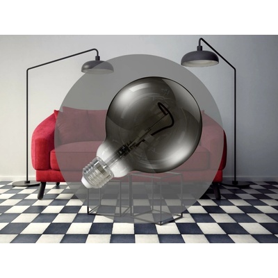 Nedes LED Žiarovka FILAMENT SHAPE G95 E27/4W/230V 1800K dymová