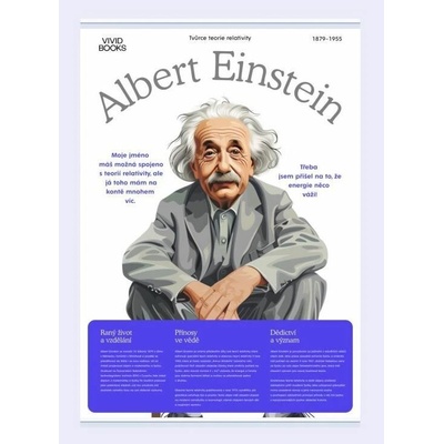 Plátěný obraz Albert Einstein 594 × 841 mm