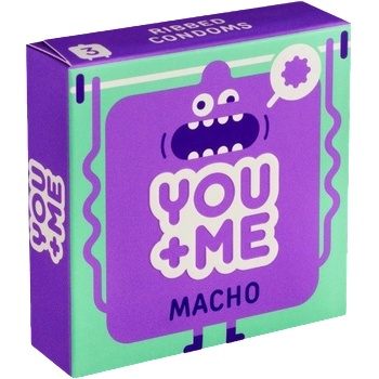 You&me MACHO - презервативы с гребешком (3 шт. )