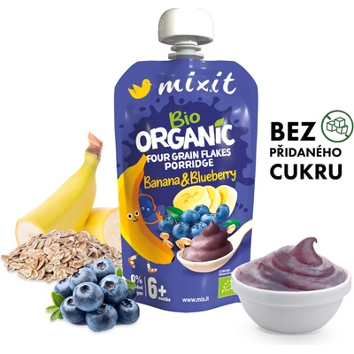 Mixit BIO kapsička Banán a Borůvka 66 g