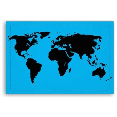 Fotoobraz 90x60 cm střední Mapa světa