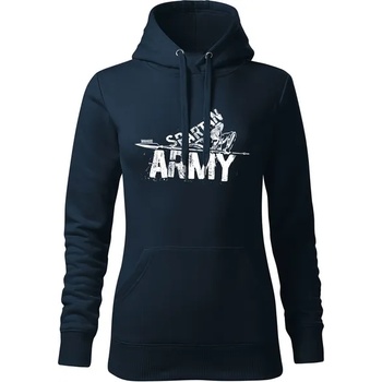 Image 1 of DRAGOWA дамски суитшърт с качулка Набис, тъмносин, 320г/м2 (8500)