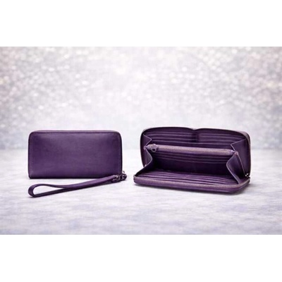 Max Original Leather Kožená peňaženka AC-7009 voilet