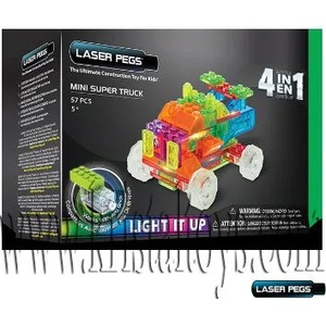  Светещ конструктор 4 в 1 - Камион laser pegs