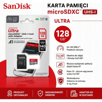 SanDisk SDXC UHS-I U1 8GB SDSQUAB-128G-GN6MA