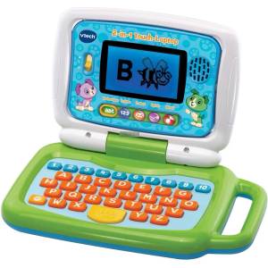 VTech VTech 2в1 тъчскрийн детски образователен лаптоп, зелен/син (80-600904)