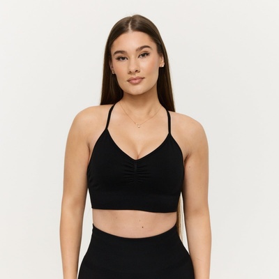 GymBeam Безшевен спортен сутиен Sculpt Black L